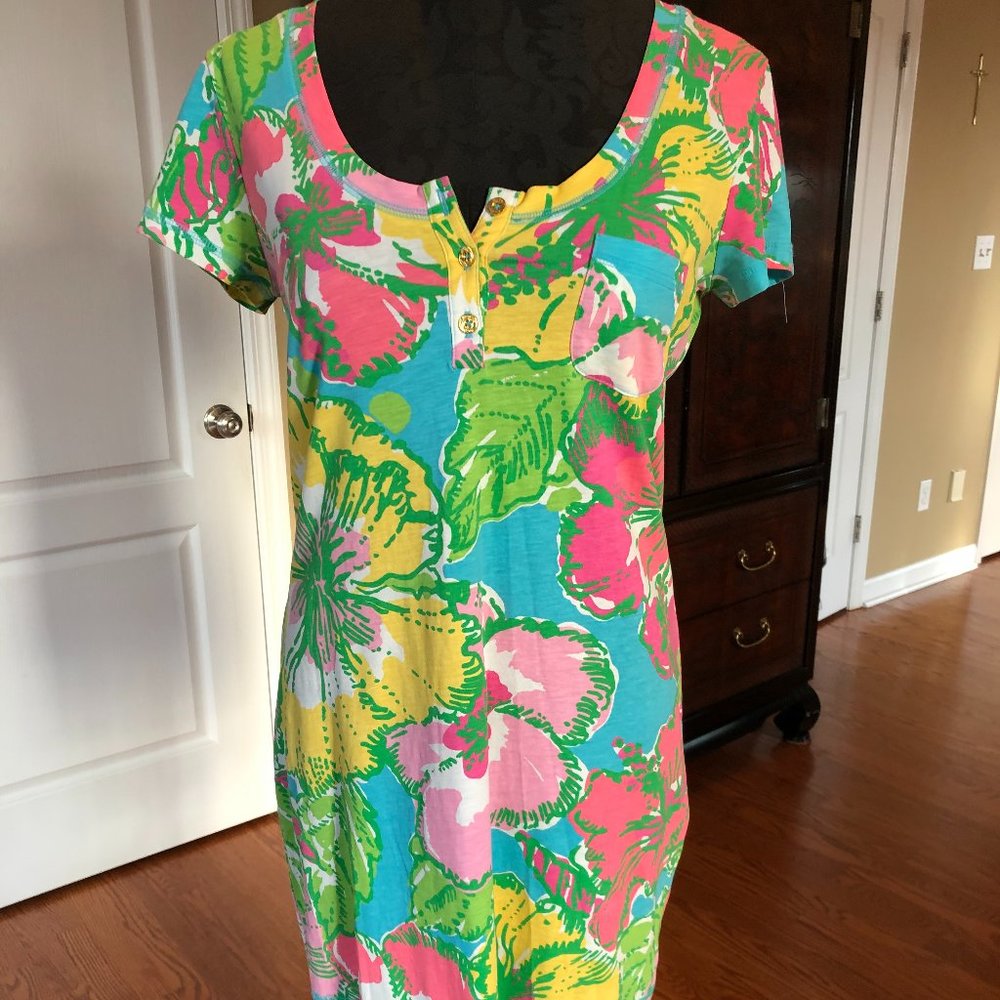 Lilly Pulitzer Britton Big Flirt Floral Print Dress